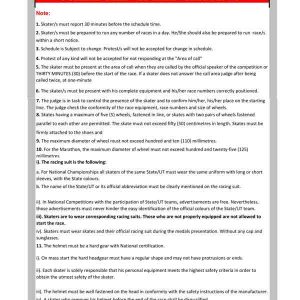 1st cadet national roller skating schedule 2019